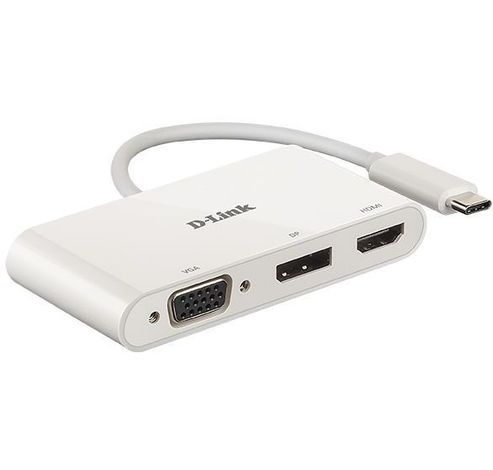 3-in-1 USB-C naar HDMI/VGA/DisplayPort-adapter DUB-V310  D-Link