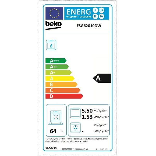 Beko FSG 62010 DW