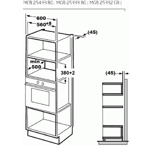 MCB 25433 BG  Beko