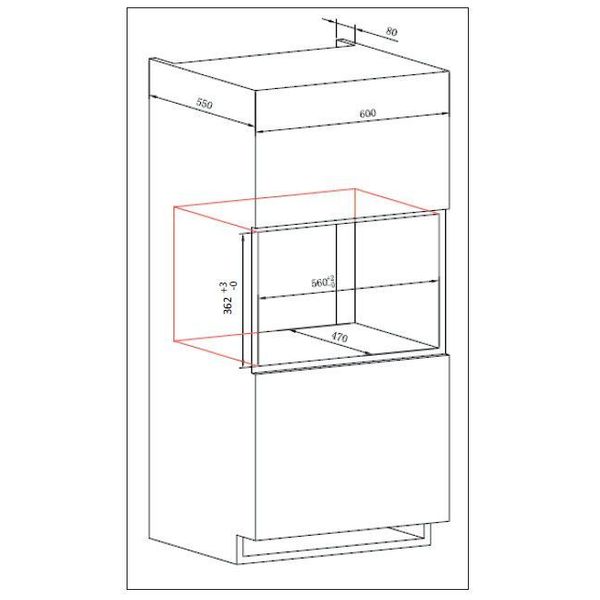 BMOB20231BG INBOUWMICROGOLFOVEN SOLO MET KADER 38 CM 