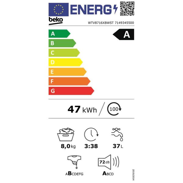 Beko WTV8716XBWST