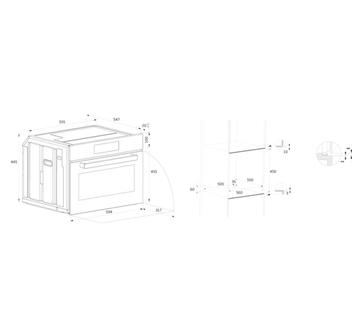 BBCM17400B COMPACTE MULTIFUNCTIE OVEN  Beko