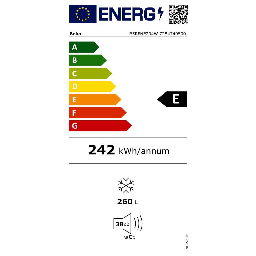 Beko Diepvriezer vrijstaand B5RFNE294W