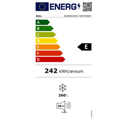 B5RFNE294W  Beko