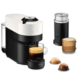 Nespresso Krups Vertuo Pop met aeroccino Coconut wit