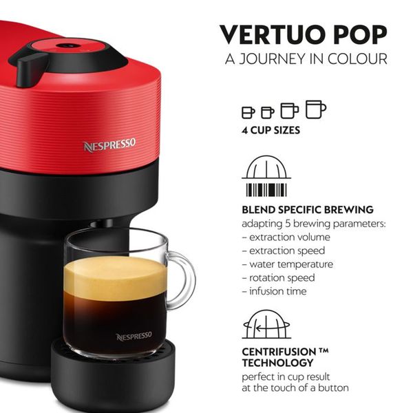 Nespresso Krups Vertuo Pop Rood