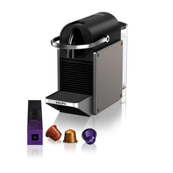 Nespresso Krups Original Pixie Redesign Titan Silver