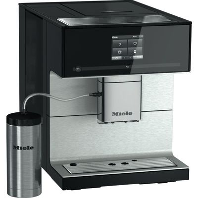 CM 7350 CoffeePassion Vrijstaande koffiezetautomaat Obsidiaanzwart Miele