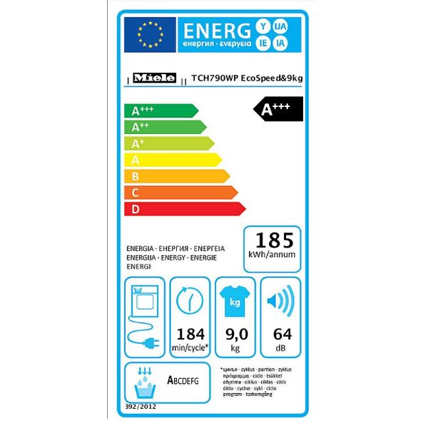 TCH 790 WP Wash2Dry & Ecospeed Miele