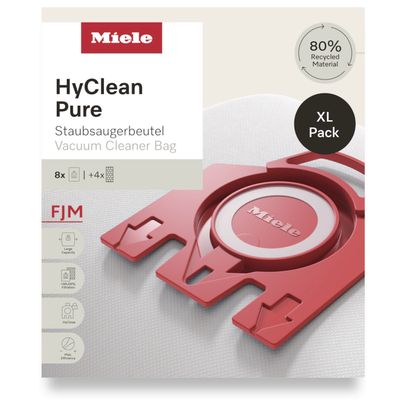 8 stofzuigerzakken HyClean Pure FJM Miele