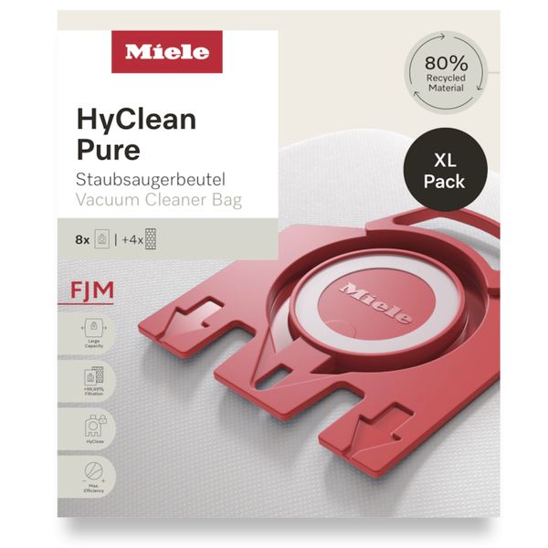 Miele 8 stofzuigerzakken HyClean Pure FJM