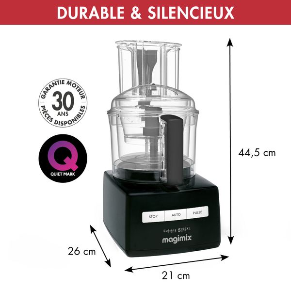 Cuisine Système 5200 XL Premium Zwart Magimix