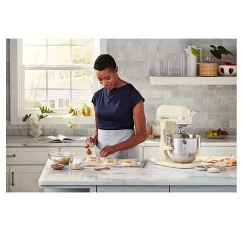 5KSM70SHX Batteur sur socle Artisan avec bol réglable en hauteur 6,6 L Blanc amande  KitchenAid