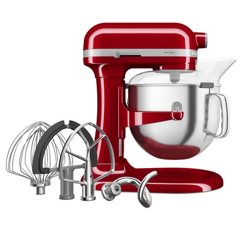 5KSM70SHX Batteur sur socle Artisan avec bol réglable en hauteur 6,6L Rouge Empire  KitchenAid