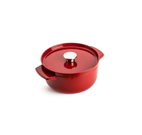 Faitout en fonte 26cm Rouge Empire  KitchenAid