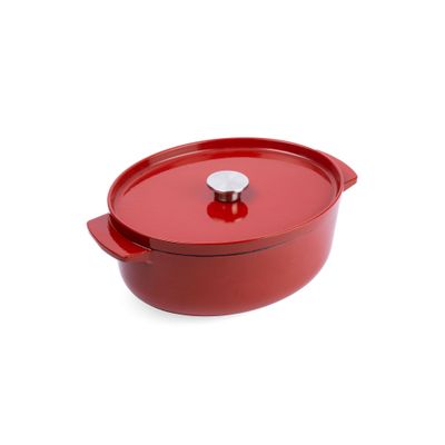 Cast Iron stoofpot ovaal 30cm Empire Red  KitchenAid