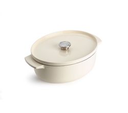 Cast Iron stoofpot ovaal 30cm Cream KitchenAid