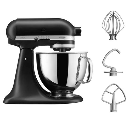 Robot de cuisine Artisan à tête inclinable 4,8L Noir mat  KitchenAid