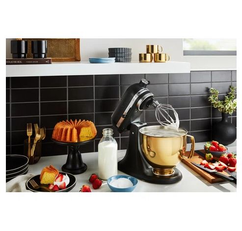 Robot de cuisine Artisan à tête inclinable 4,8L Noir mat  KitchenAid