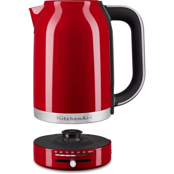 Basic Waterkoker met temperatuurregeling 1,7L keizerrood 