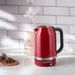 Basic Waterkoker met temperatuurregeling 1,7L keizerrood 