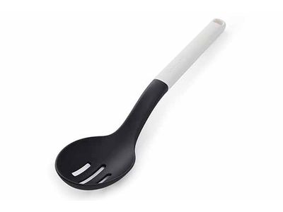 Classic Porcelain White Serveerlepel 34 Cm - Gesleufd