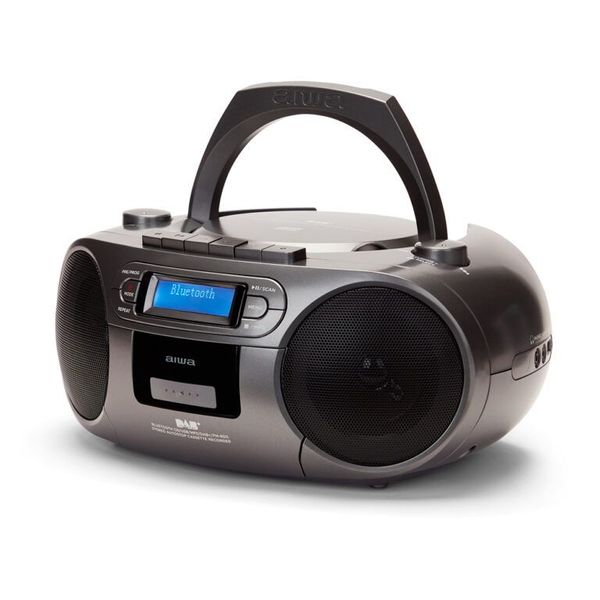 Aiwa BBTC-660DAB Draagbare CD/MP3/USB/TAPE/BT-speler met FM PLL-radio