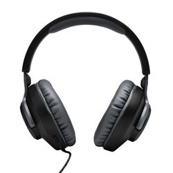 JBL Quantum 100 bedrade over-ear gaming headset met flip-up microfoon Zwart