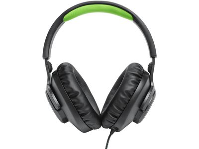 Quantum 100X Console bedrade over-ear gaming headset met afneembare microfoon black/green