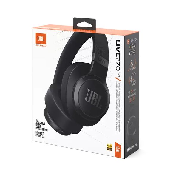 JBL Live 770NC draadloos over-ear True adaptive Noise Cancelling  black