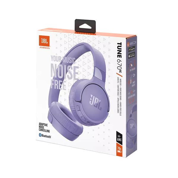 JBL Tune 670NC on-ear wireless purple