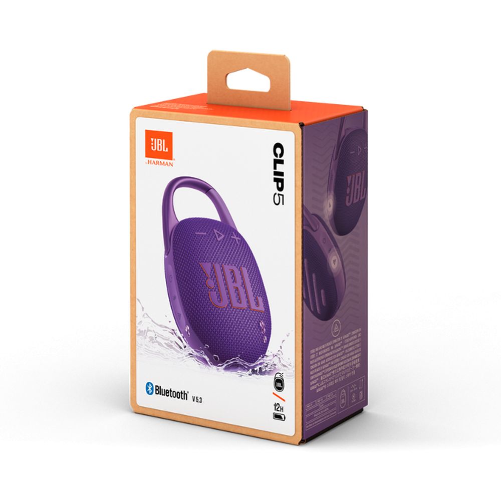 JBL Streaming audio Clip 5 Bluetooth speaker Purple