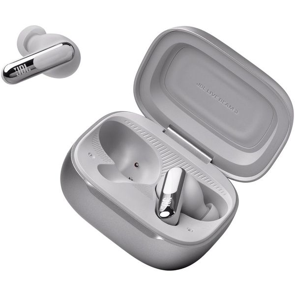 JBL Live Beam3 True Wireless NC Earbuds Silver