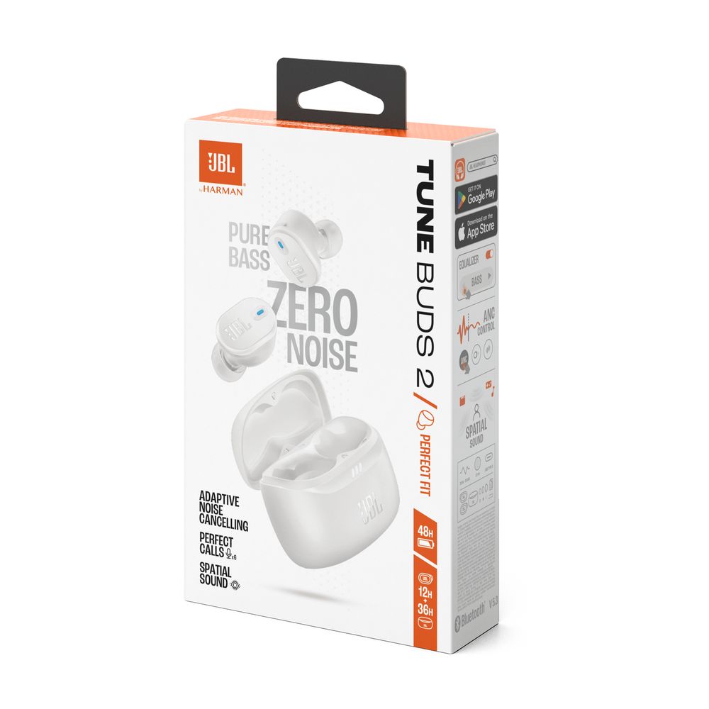 JBL Hoofdtelefoon - oortjes Tune Buds 2 True Wireless NC Earbuds White