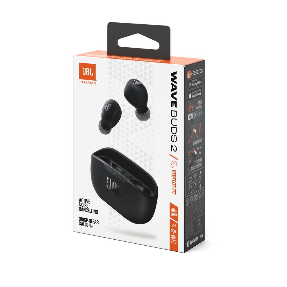 JBL Hoofdtelefoon - oortjes Wave Buds 2 True Wireless NC Earbuds Black