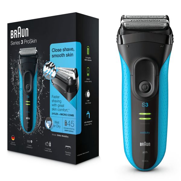 Braun Series 3 ProSkin 3040s Wet&Dry Blue