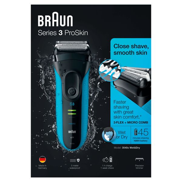 Braun Series 3 ProSkin 3040s Wet&Dry Blue