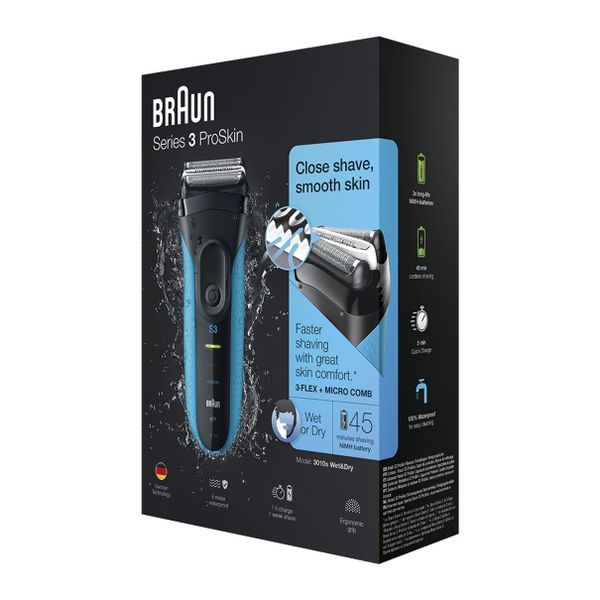 Braun Series 3 ProSkin 3010s Wet&Dry Blue