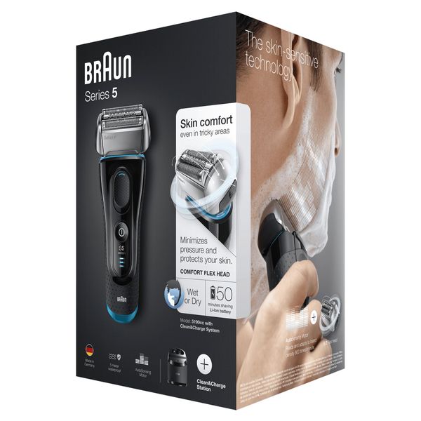 Braun 5190cc Series 5 Wet & Dry + Clean & Charge