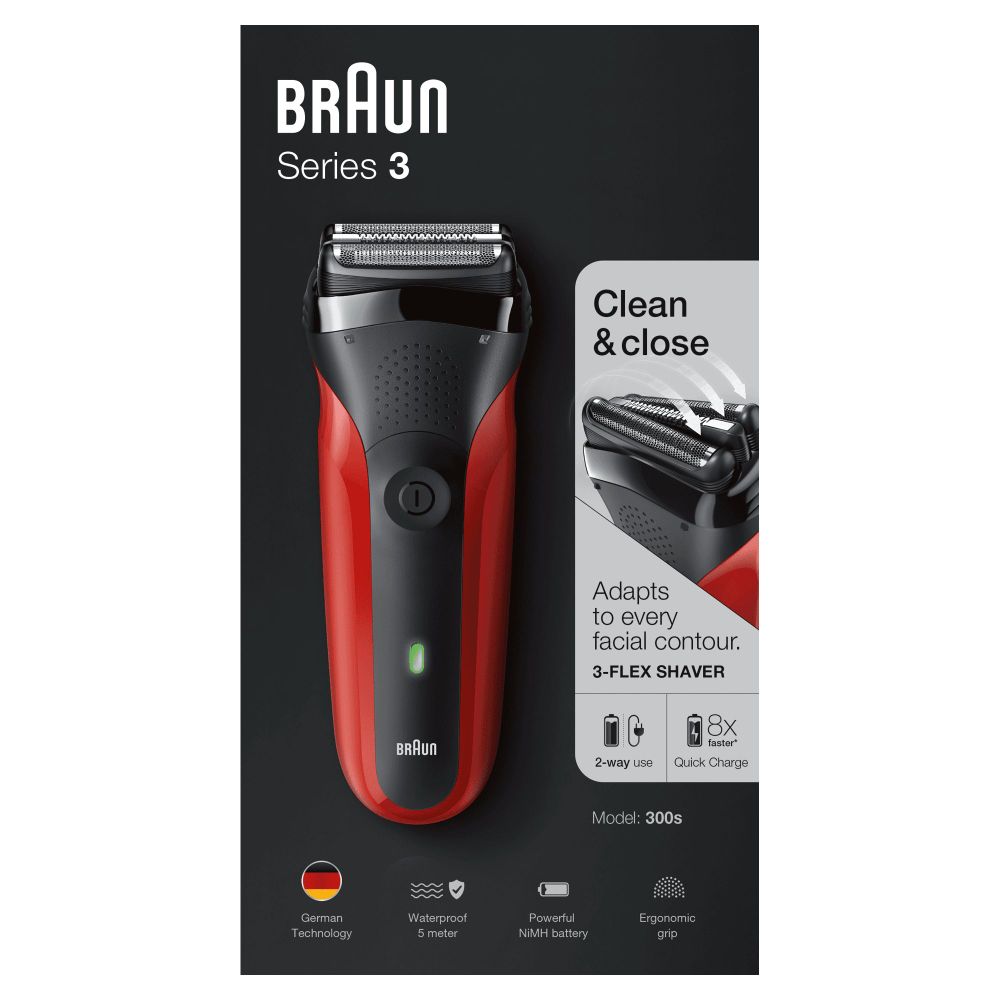 Braun Scheerapparaat 300S Rood