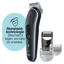 Braun Lichaamsverzorger 5 BG5340, met SkinShield-technologie en 3 opzetstukken. 