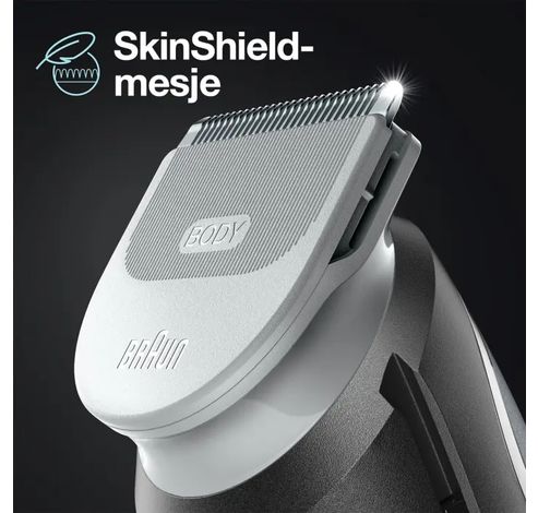 Lichaamsverzorger 5 BG5340, met SkinShield-technologie en 3 opzetstukken.  Braun