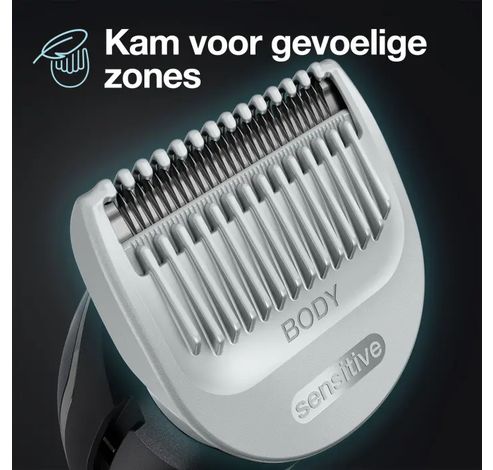 Lichaamsverzorger 5 BG5340, met SkinShield-technologie en 3 opzetstukken.  Braun