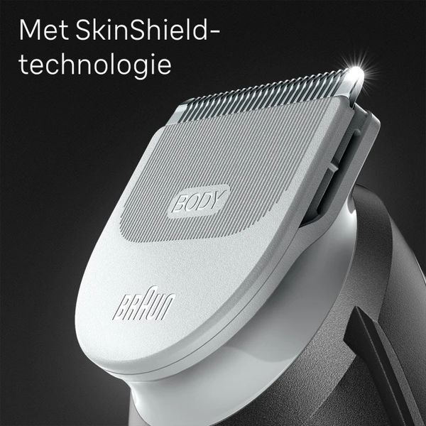 Braun Body groomer BG3340 Full body met SkinShield-technologie, 80 min. gebruikstijd, 3 tools