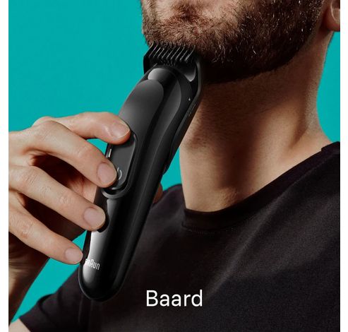 6-in-1 Style Kit 3 MGK3420 baard, haar. Met 50 min. gebruikstijd, zwart  Braun