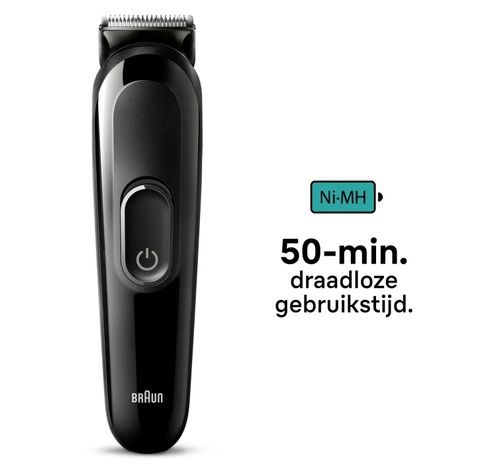 6-in-1 Style Kit 3 MGK3420 baard, haar. Met 50 min. gebruikstijd, zwart  Braun