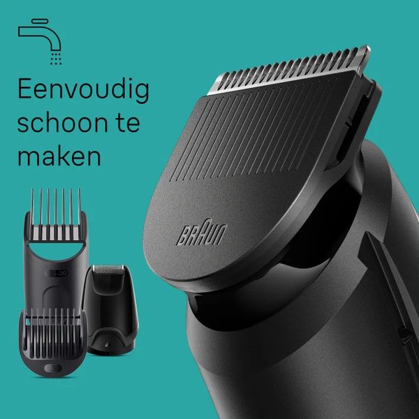 Braun 6-in-1 Style Kit 3 MGK3420 baard, haar. Met 50 min. gebruikstijd, zwart