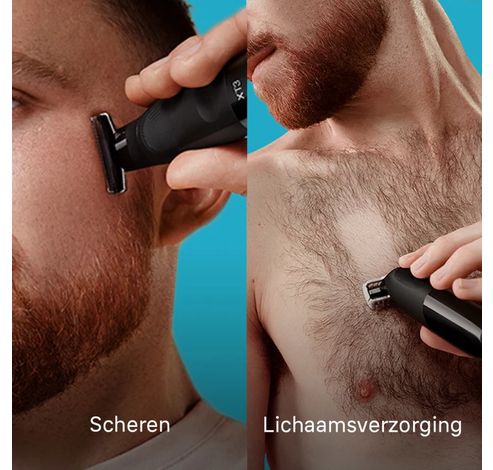 XT3200 hybride trimmer Face & body met flexibel 4D-scheerblad, waterbestendig, 5 kammen  Braun