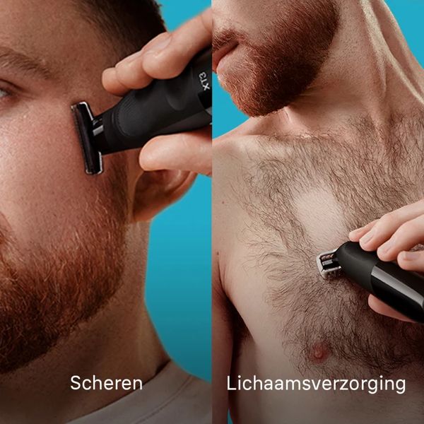 Braun XT3200 hybride trimmer Face & body met flexibel 4D-scheerblad, waterbestendig, 5 kammen