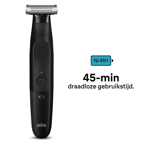 Braun XT3200 hybride trimmer Face & body met flexibel 4D-scheerblad, waterbestendig, 5 kammen